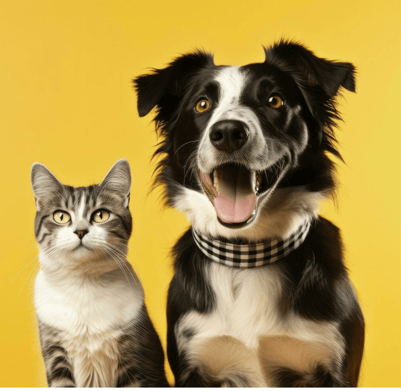 foto do cachorro e do gato.